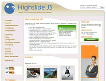 Tablet Screenshot of highslide.com